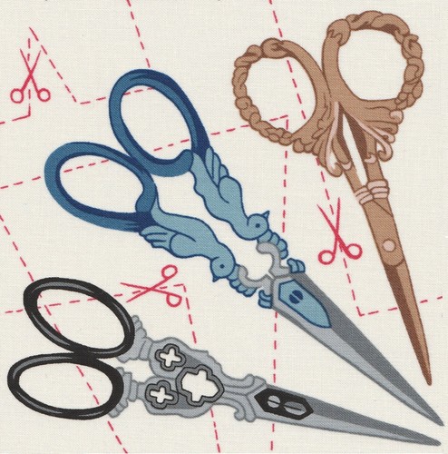 Fabric picture panel - fabric, panel scissors