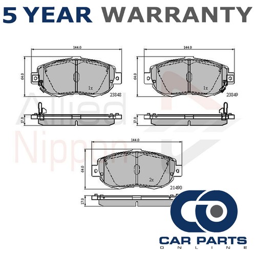 Brake pads set front - pads, fits