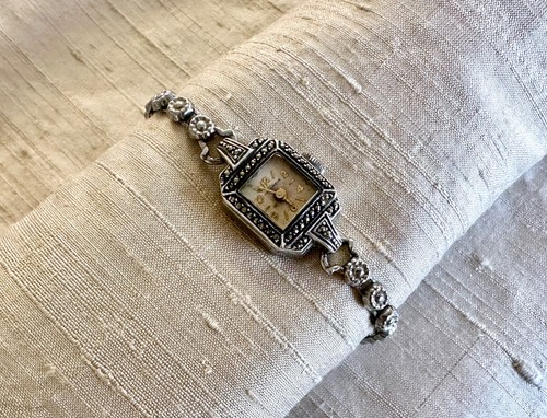 Dainty vintage 1940s marcasite - vintage,