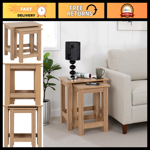 Natural oak effect nesting - natural,