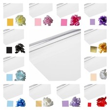 Clear Cellophane Wrap Kit Cello with Pull Bow & Tag for Hampers / Birthday Gifts