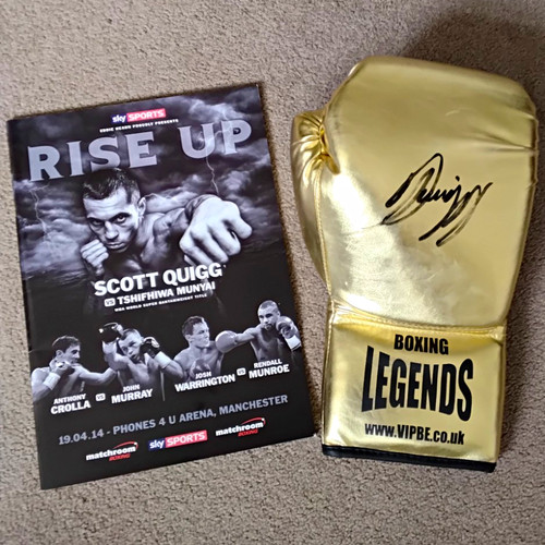 Scott quigg signed gold - quigg,
