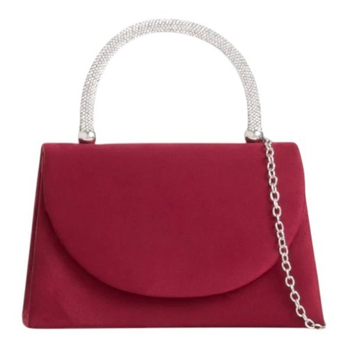Ladies suede clutch bag - clutch,