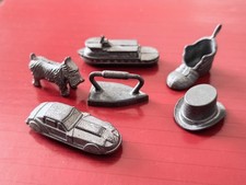 Set of 6 Metal Monopoly