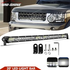 Slim 20/22" Single Row LED UPPER GRILLE LIGHT FOR LAND ROVER DISCOVERY 4.5 13-16