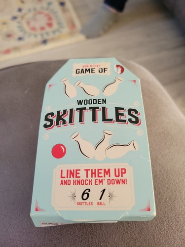 Wooden skittles set 6 - skittles, set.