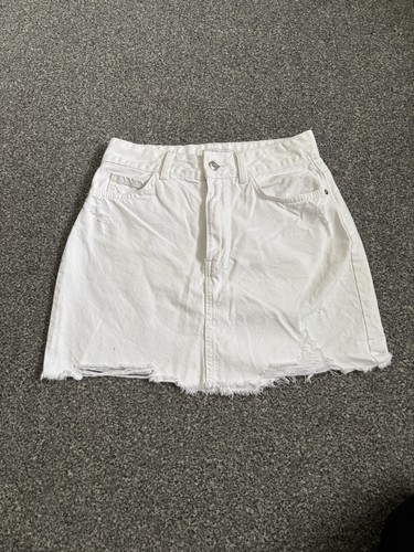 Primark white denim - white, mini