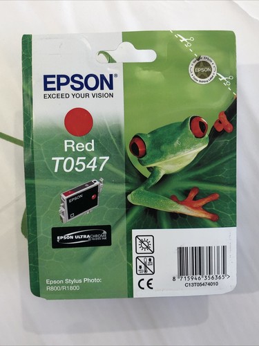 Epson t0547 red ink cartridge - red,