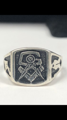 925 silver vintage masonic - silver,
