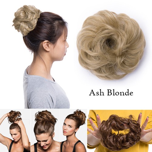 Real curly messy bun bobble - messy,