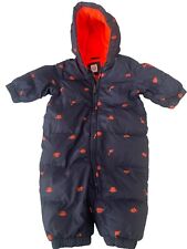Baby Gap fleece lined padded sleepsuit 0-6