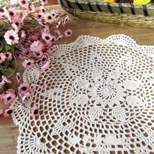 Crochet Mats Flower Decoration
