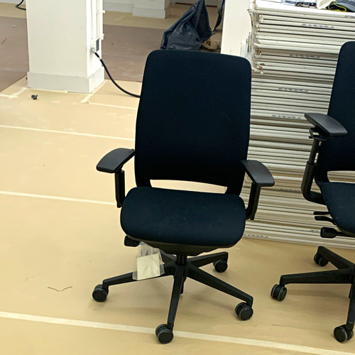 Black fabric office desk task - fabric, office/desk