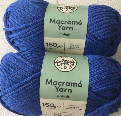 300g cobolt macrame yarn - 300g,