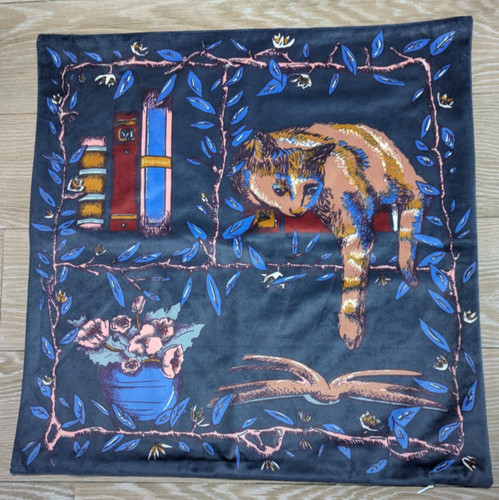 Cat cushion cover - cushion,