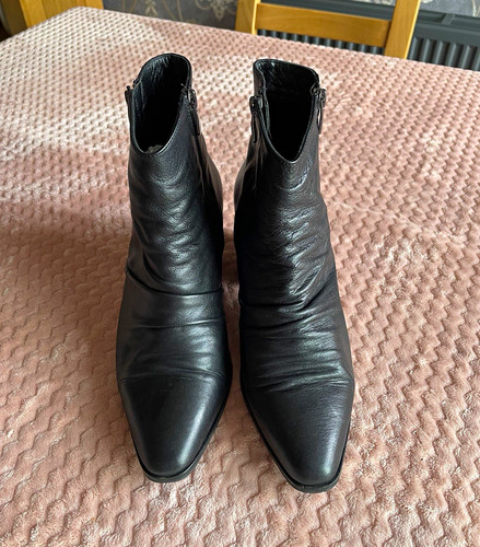 Moda pelle black leather - pelle,
