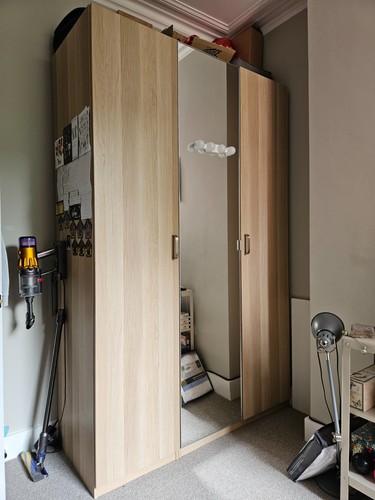 Ikea wardrobe with mirror - with,