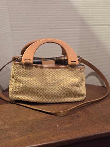 Vintage straw woven - straw,