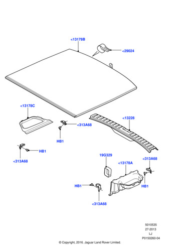Land rover genuine lr001844 - land,