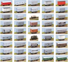 OO gauge closed wagons plastic