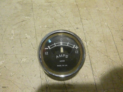 Vintage lucas 41mm ammeter - lucas,