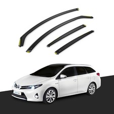 TOYOTA Auris MK2 2013-2018 5 Door Touring Estate Wind Deflectors 4pc Tinted