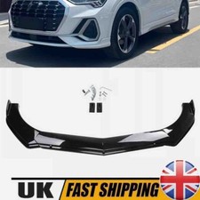 For Audi S4 S5 S6 Q3 Q5 Q7 Q8 Front Bumper Lip Spoiler Splitter Kit Gloss Black