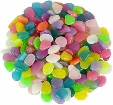 Glow In The Dark Pebbles Stones Home Garden Walkaway Aquarium Fish Tank GIFT UK.