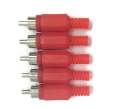 Red phono rca plugs - red, /