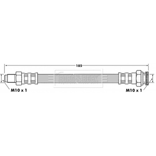 Brake hose for fiat - fiat, multipla