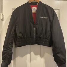 CHEAP MONDAY BLACK PANIC BOMBER ANORAK CROP JACKET SIZE S 