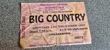 USED TICKET: BIG COUNTRY **