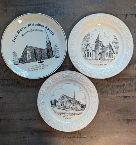 Vintage church plates - vintage, of