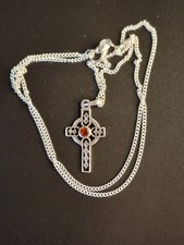 925 CELTIC CROSS SET WITH