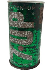Vintage 7up soda can music - soda,