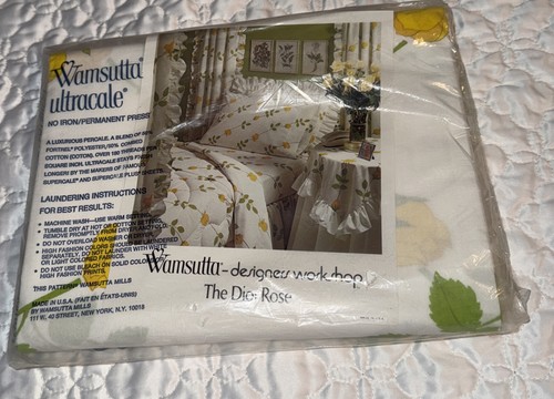 Vintage wamsutta yellow floral - vintage,