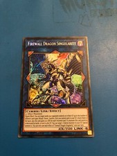 YUGIOH Secret Rare Firewall Dragon Singularity CYAC-EN047 1st Edition