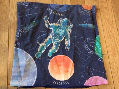 Space man boys cushion cover - man,