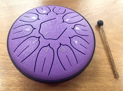 Steel tongue drum - drum,, note
