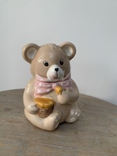 Vintage Teddy Bear with Honey Pot Cookie Jar by Nevco Pottery