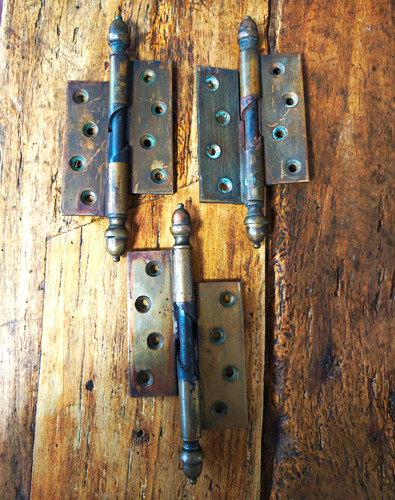 Set metal door butt - metal,