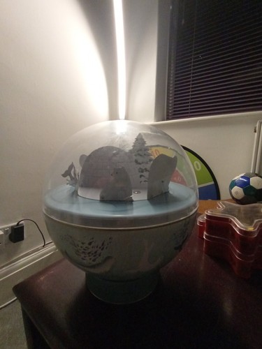 Christmas snow globe with