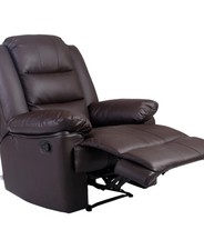 LOXLEY BONDED LEATHER RECLINER