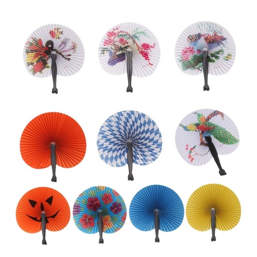 Pieces folding hand fans - folding,