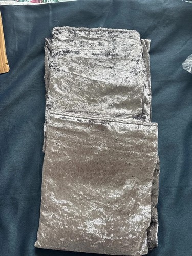 Charcoal crushed velvet - charcoal,