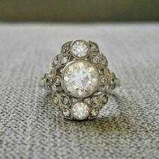 3.00 Ct Diamond Antique Art