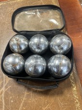 Vintage Set Of 6 Boules/petanque Balls In Original Case