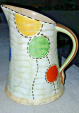 Rare Wedgwood & Co Colourful Art Deco c 1930 Angled Jug Unicorn Mark  1035