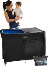 SnoozeShade for Travel Cots - Blackout Cover and Sleep Canopy Air-permeable mesh
