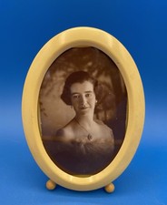 Vtg Celluloid Oval Footed
